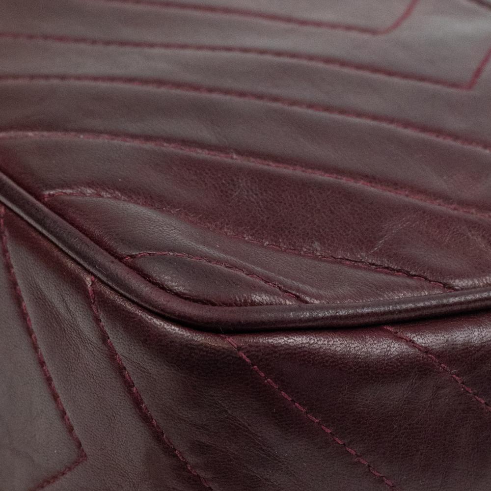 Chanel, Vintage in burgundy leather 5
