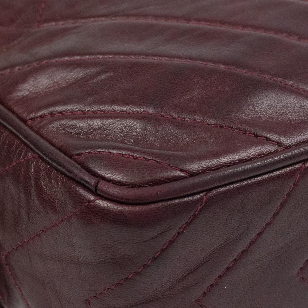Chanel, Vintage in burgundy leather 2
