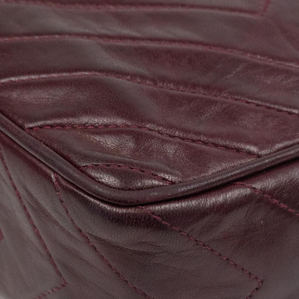 Chanel, Vintage in burgundy leather 3