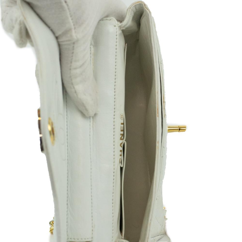 Women's Chanel, Vintage in white leather