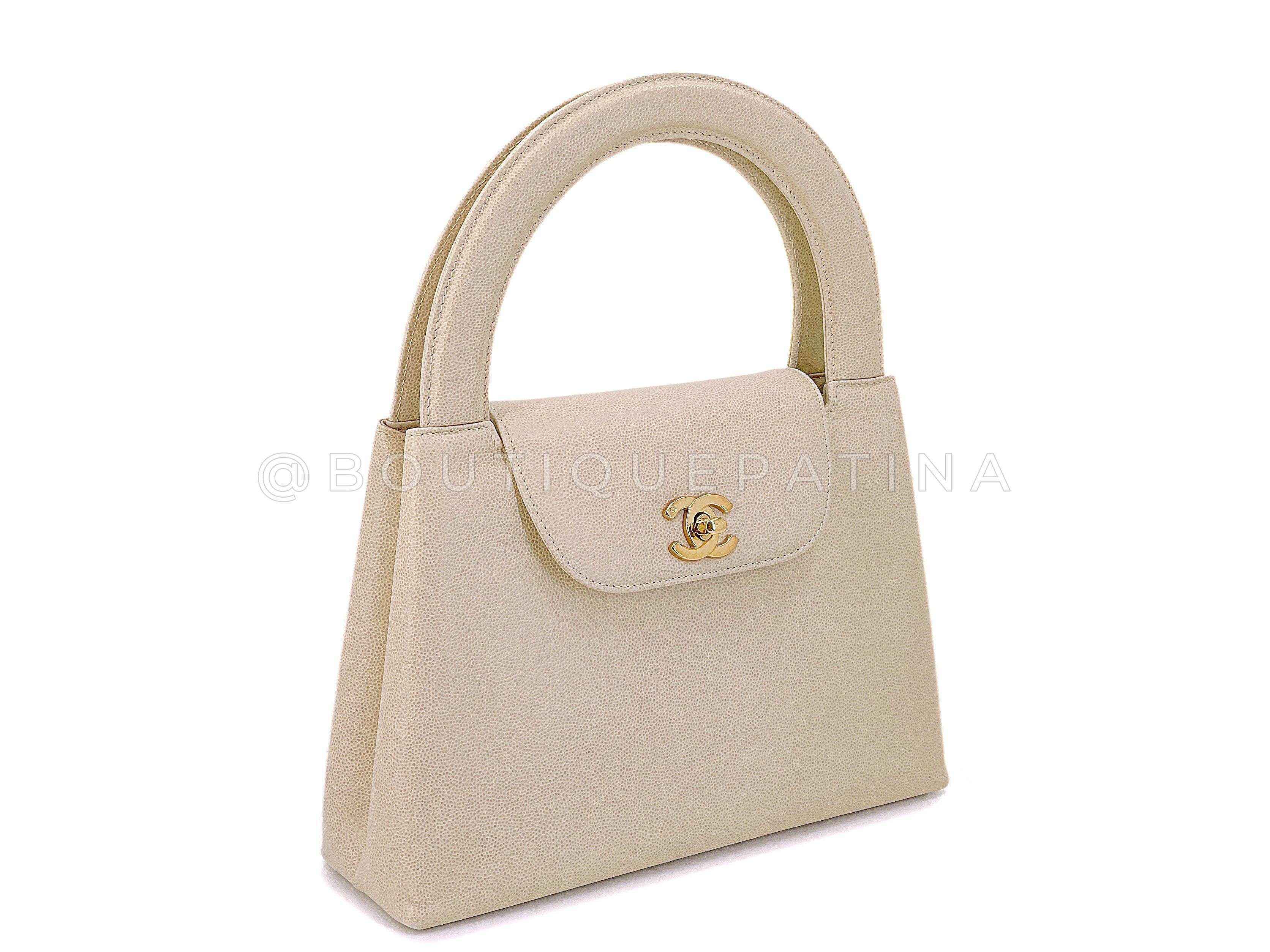 Chanel Vintage Beige Executive Tote Bag in Leather with 24K Gold Hardware  Chanel