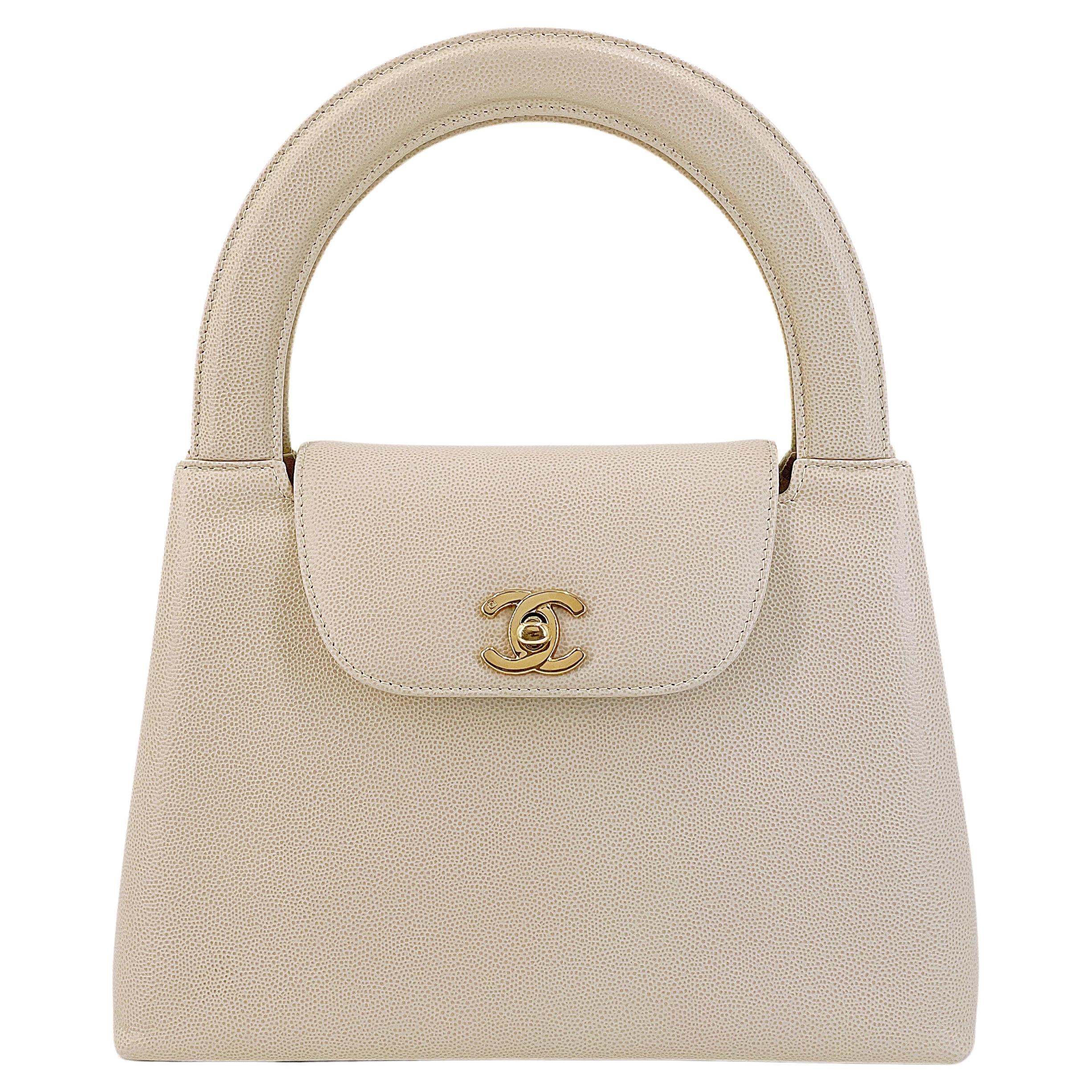 Chanel Classic Flap Beige Caviar Small - For Sale on 1stDibs