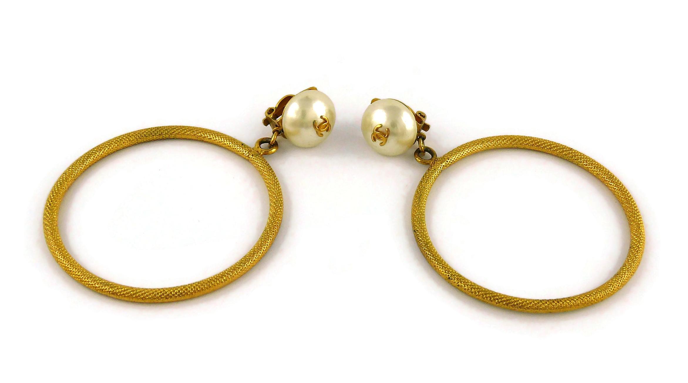 chanel hoop earrings