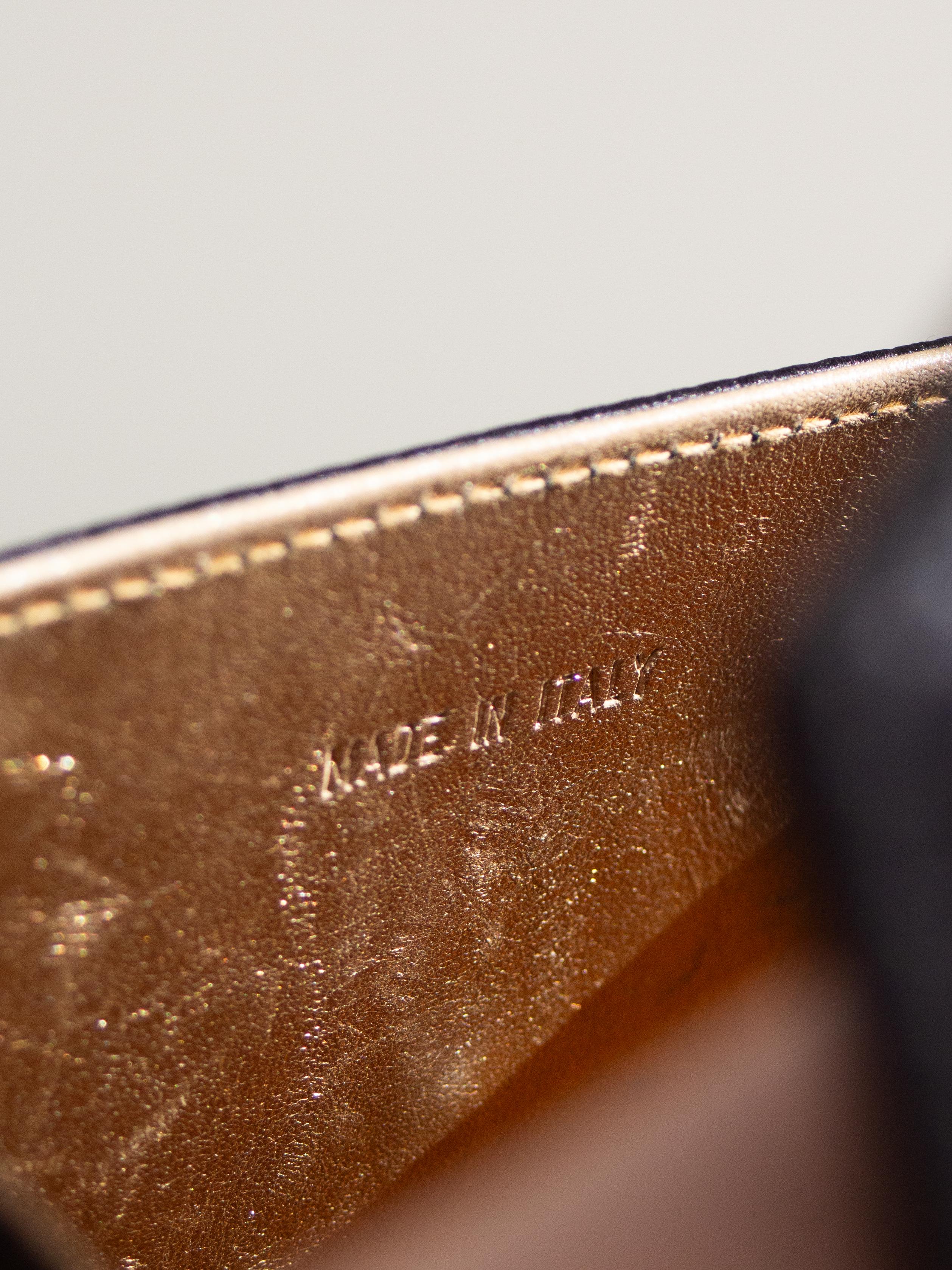 Chanel Vintage Kelly 1996 Black Satin 24K Gold Mini Evening Bag 11