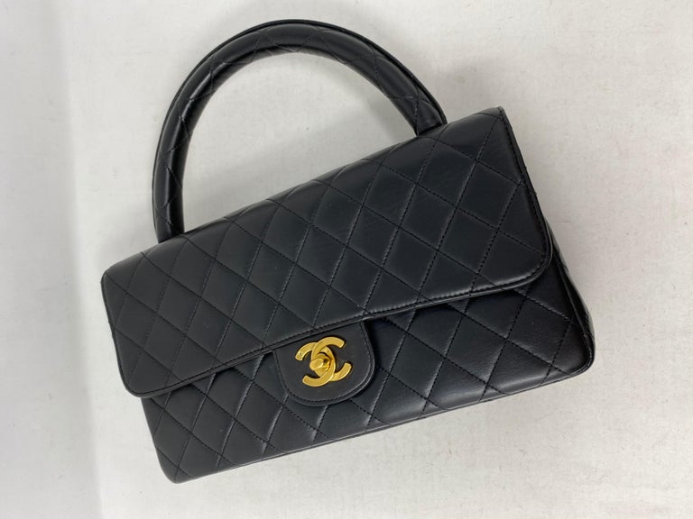 vintage chanel kelly top handle bag