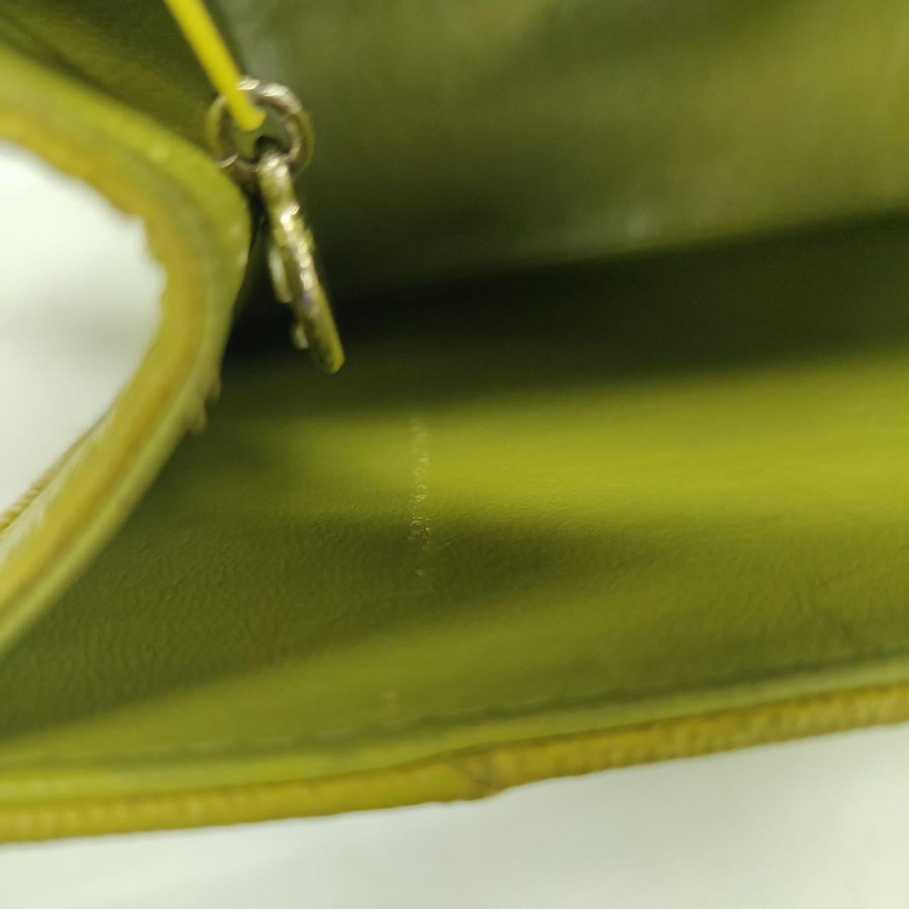 Chanel Vintage Kelly Flap Bag Yellow Caviar Leather 24k Gold Hardware 1997-1999 en vente 13