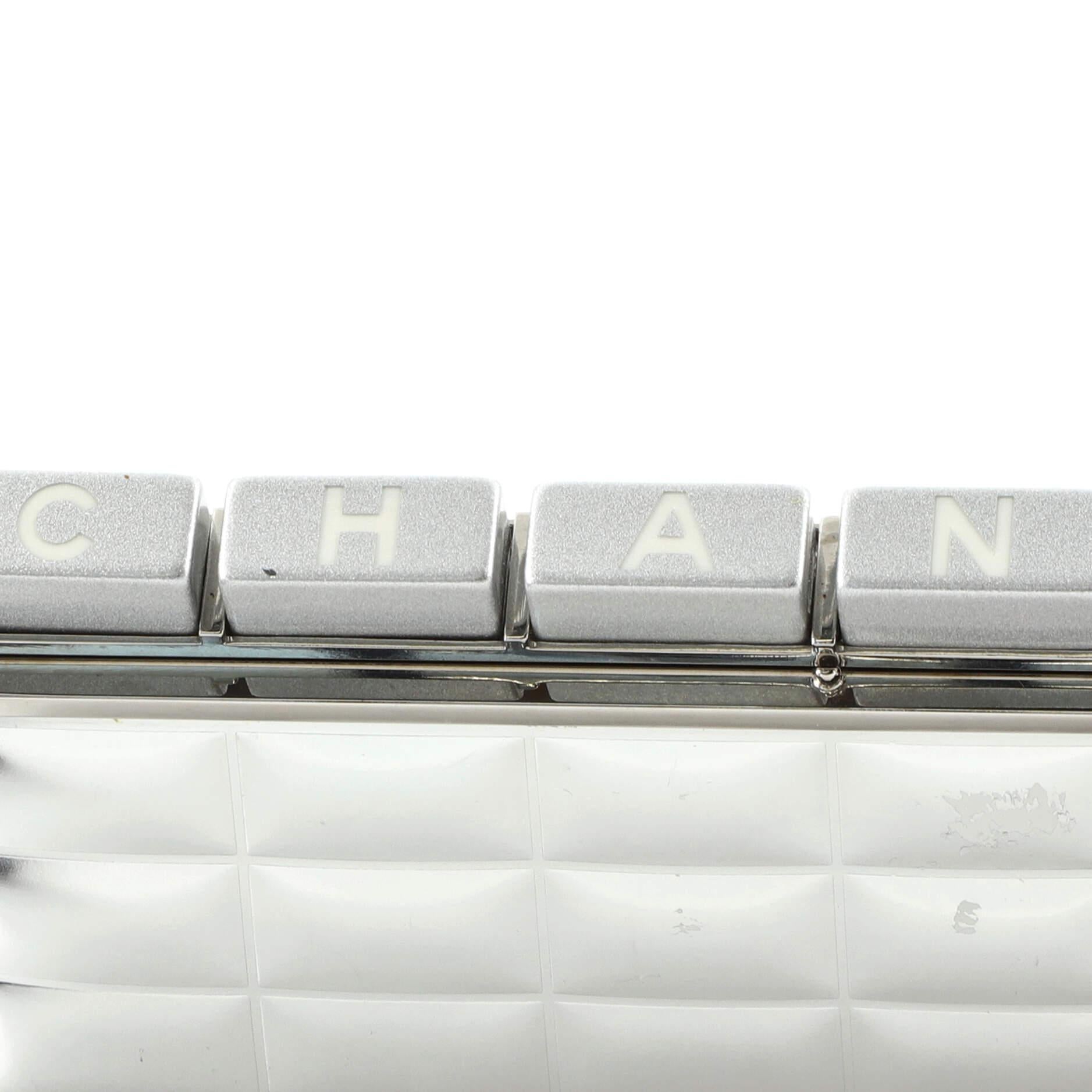 Chanel Vintage Keyboard Clutch Metal 3