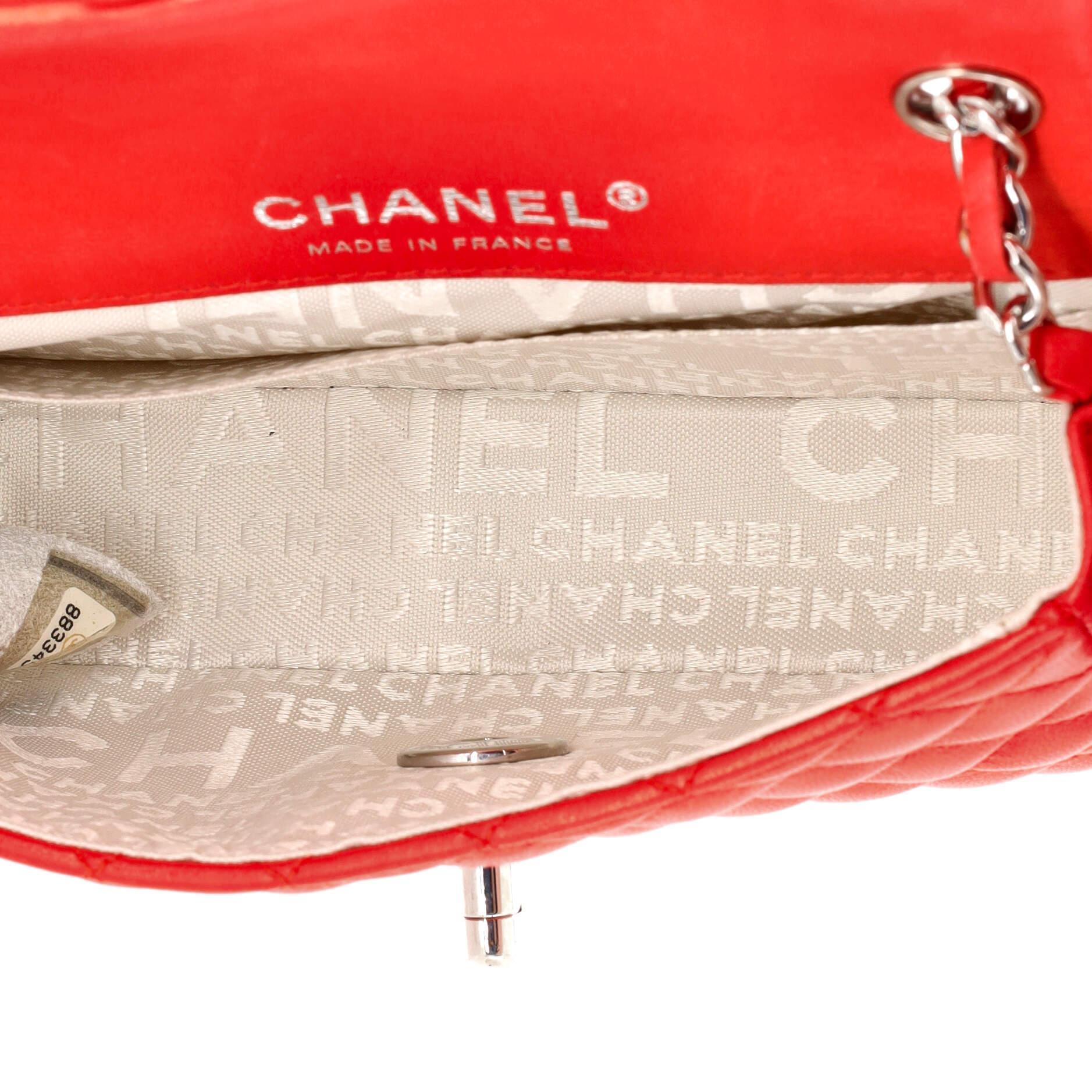 Chanel Vintage Ladybug Flap Bag Quilted Lambskin Mini 1