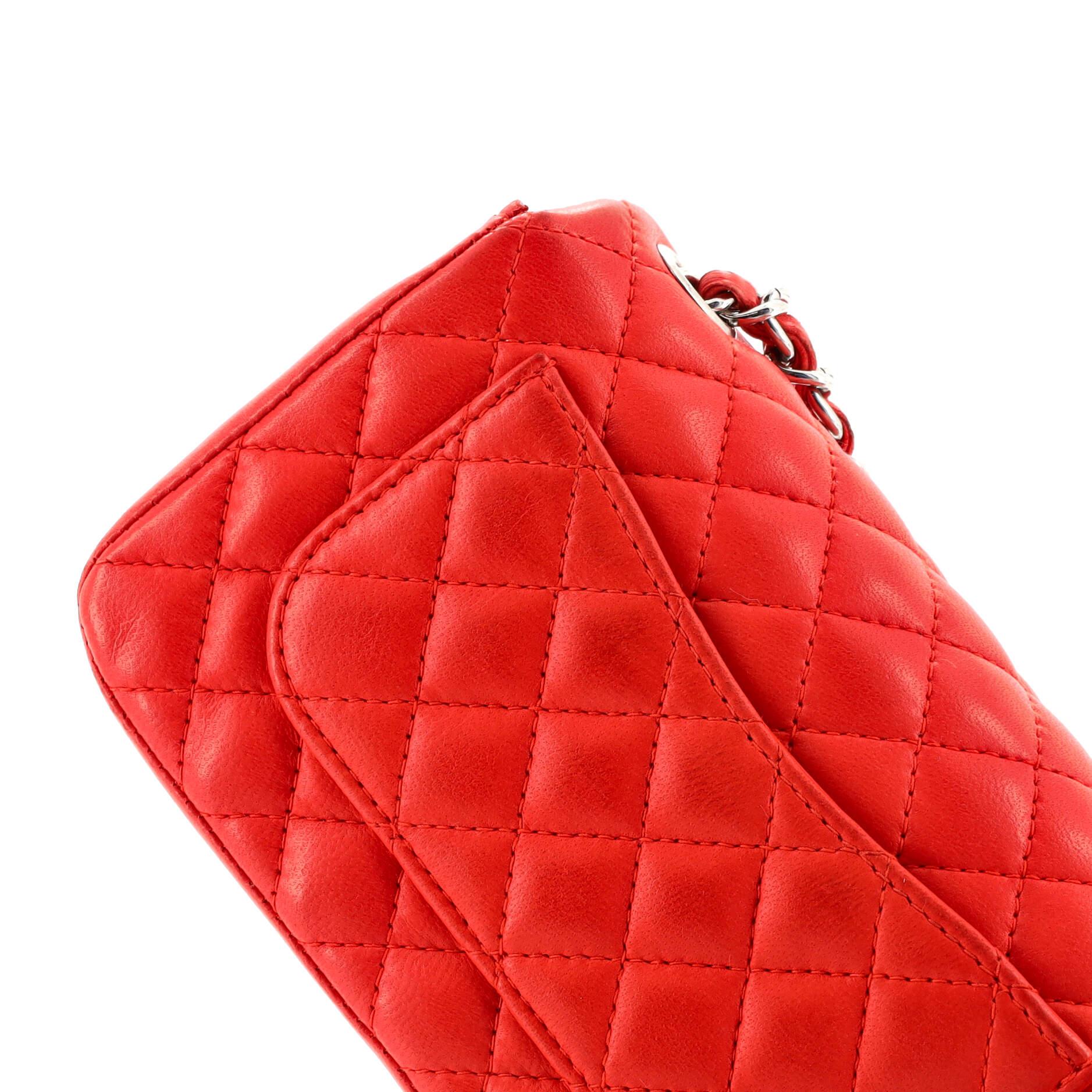 Chanel Vintage Ladybug Flap Bag Quilted Lambskin Mini 2