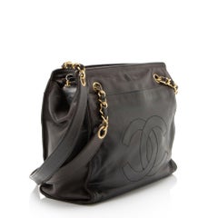 Chanel Vintage Lambskin CC Chain Tote