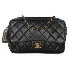Chanel Retro Lambskin Quilted Front Pocket Camera Bag