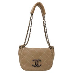 Chanel Vintage Lambskin Surpique Accordion Flap Bag