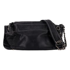 Chanel Vintage LAX Accordion Lambskin Shoulder Bag