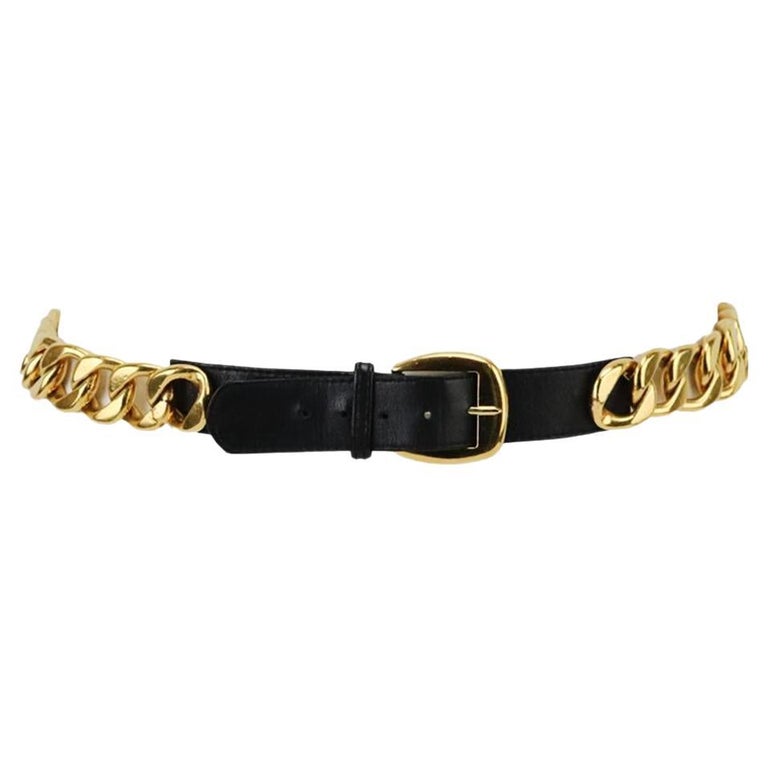 Leather Chain Belt - 165 For Sale on 1stDibs
