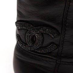 Chanel Vintage Leather Boots - Size EU 36