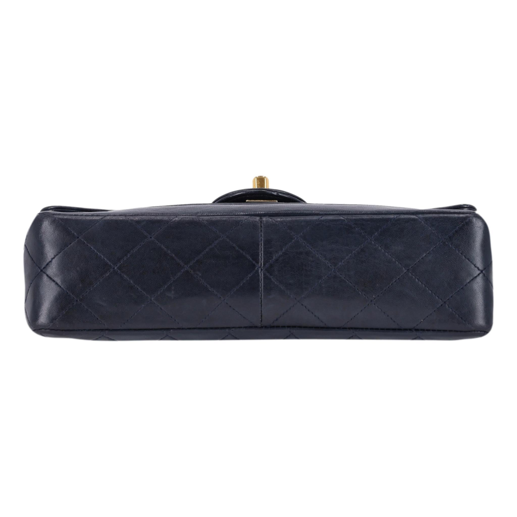 De las mujeres Chanel Vintage Bolso de piel con doble solapa París en venta