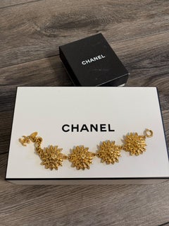 CHANEL Vintage Lion Head Medallion Bracelet c. 1980's
