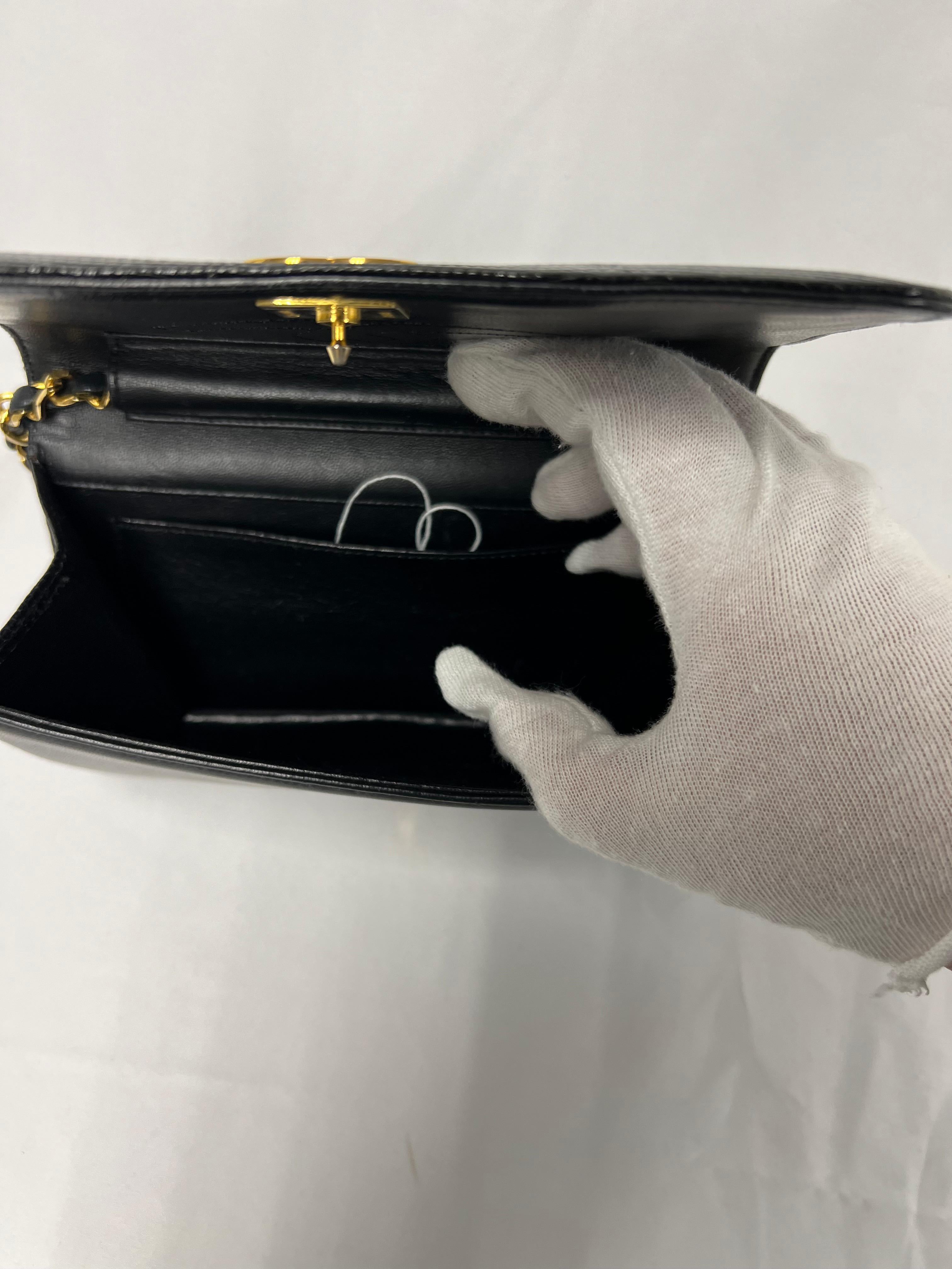 Women's or Men's Chanel Vintage Lizzard Flap Bag with Gold-Tone Hardware