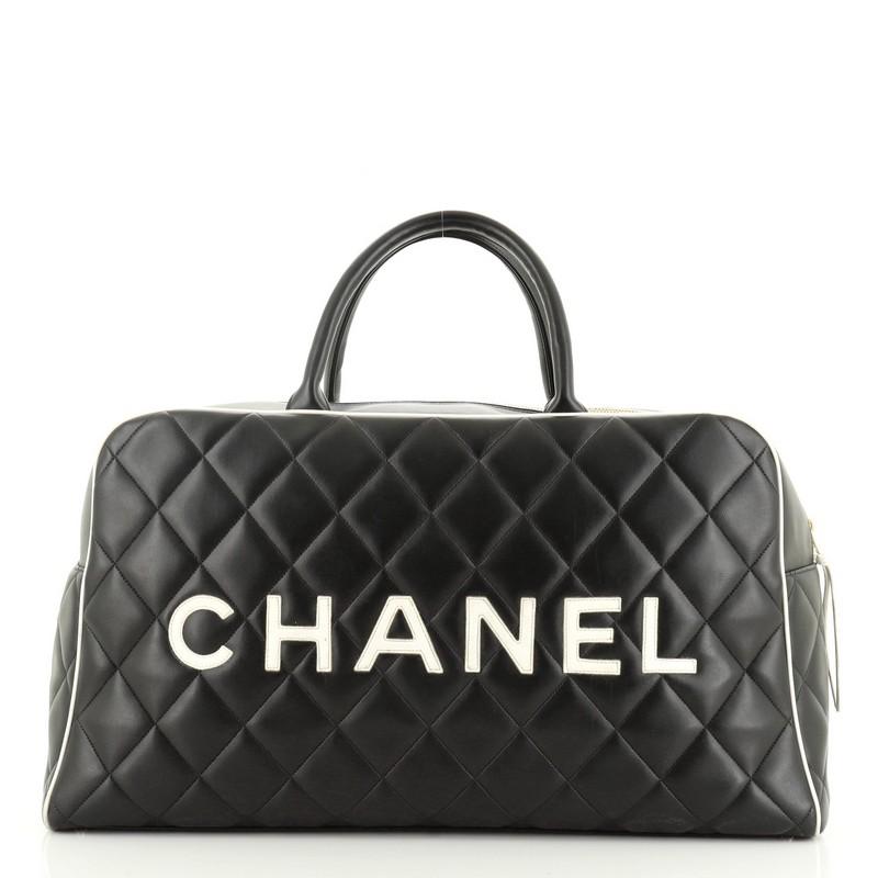 chanel vintage bowling bag