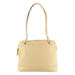 Chanel Vintage Logo Chain Tote Caviar Large Chanel Vintage Logo Chain Tote Caviar Large