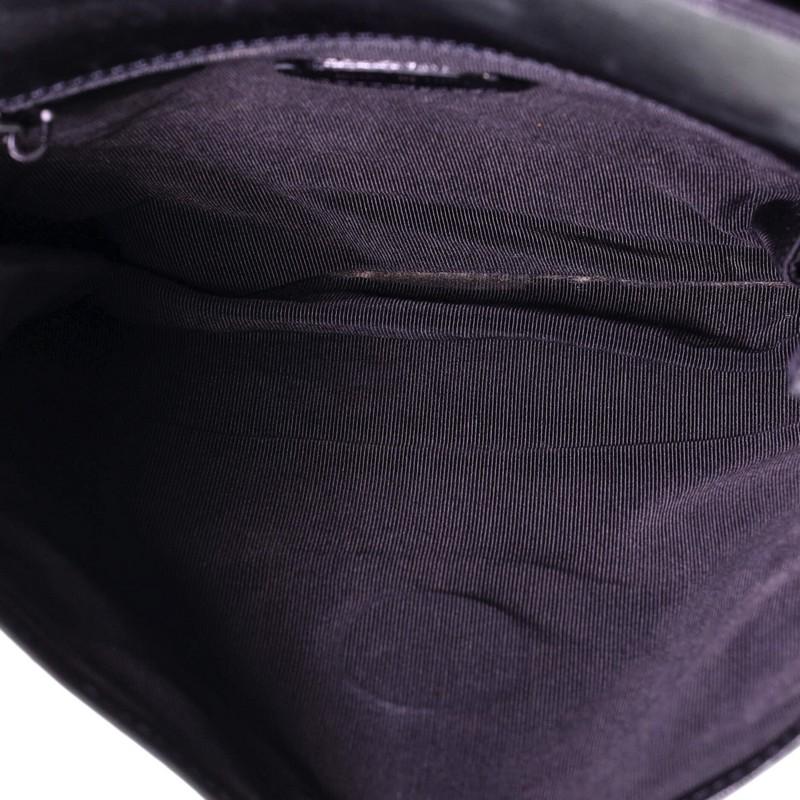Women's or Men's Chanel Vintage Logo Flap Messenger Bag Lambskin Small