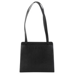 Chanel Vintage Logo Tote Caviar Medium