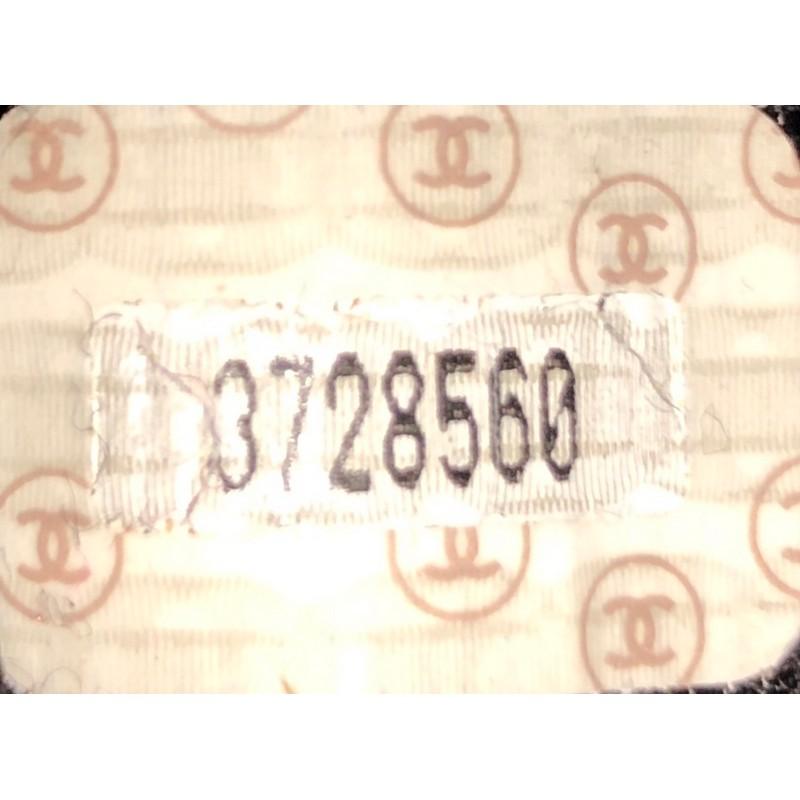 Chanel Vintage Mademoiselle - Fourre-tout à fermeture éclair avec chaîne en tissu éponge matelassé - Moyen 2