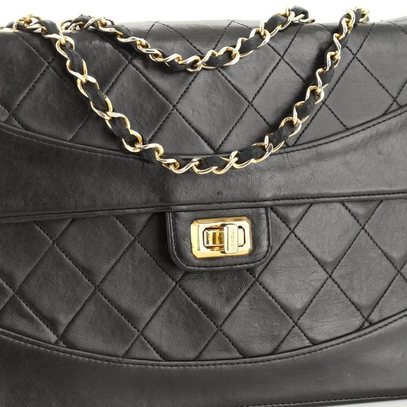 Chanel Vintage Mademoiselle Flap Bag Quilted Lambskin Medium 2