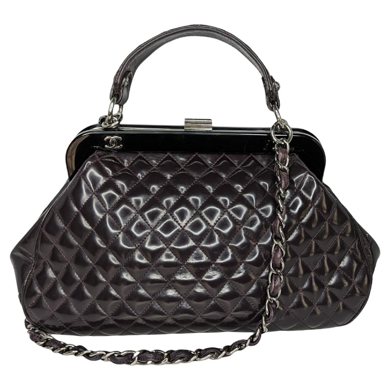 Chanel Vintage Mademoiselle Frame Satchel en vente