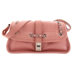 Chanel Vintage Mademoiselle Lock Klappentasche aus Leder