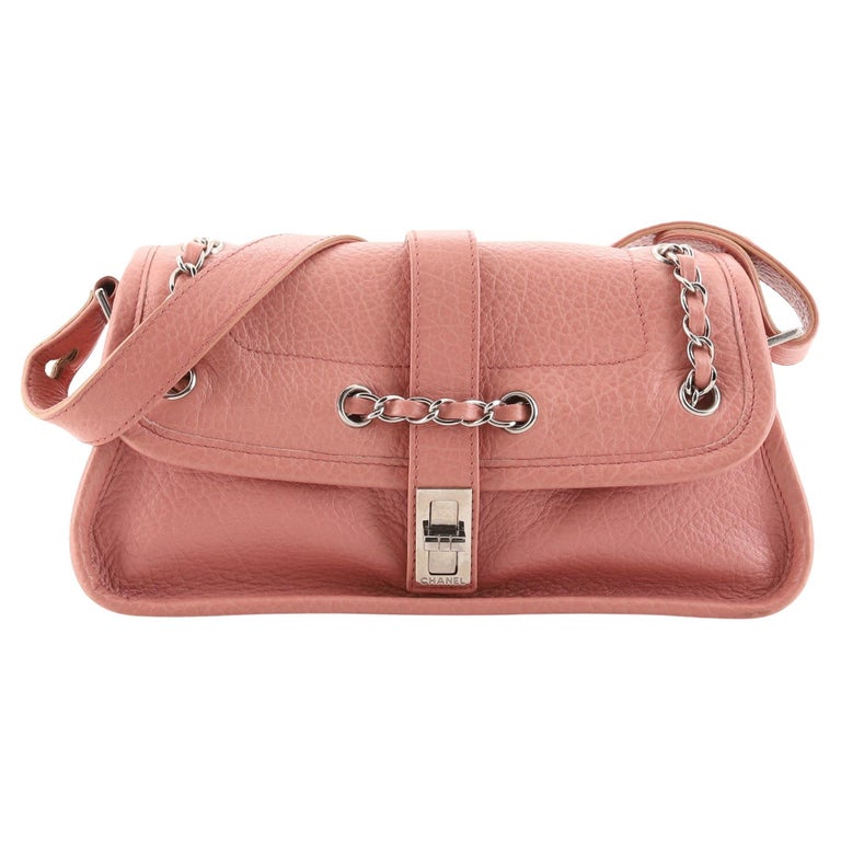 Chanel Vintage Mademoiselle Lock Flap Bag Leather Small at 1stDibs