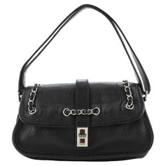 Chanel Vintage Mademoiselle Lock Flap Bag Leather Small