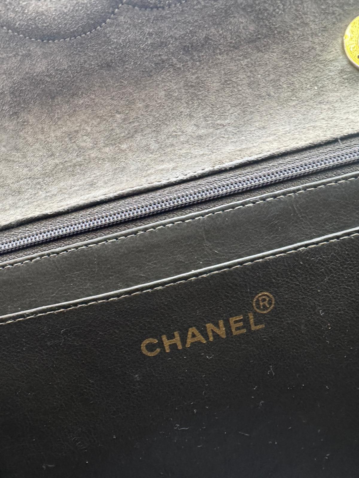 Chanel Vintage Maxi Suede Flap Bag For Sale 6