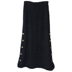 Chanel Vintage Maxi Tweed Skirt 2008 Runway Sz.38