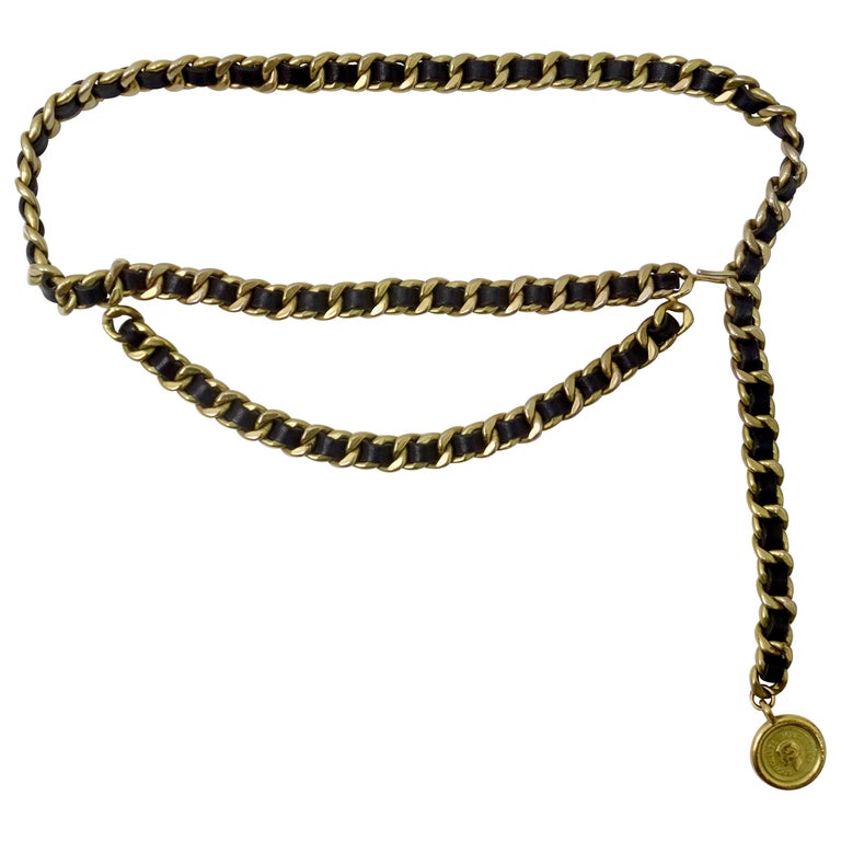 Chanel Vintage Medallion Chain Belt at 1stDibs