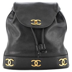 Chanel Vintage Metal CC Backpack Caviar Medium
