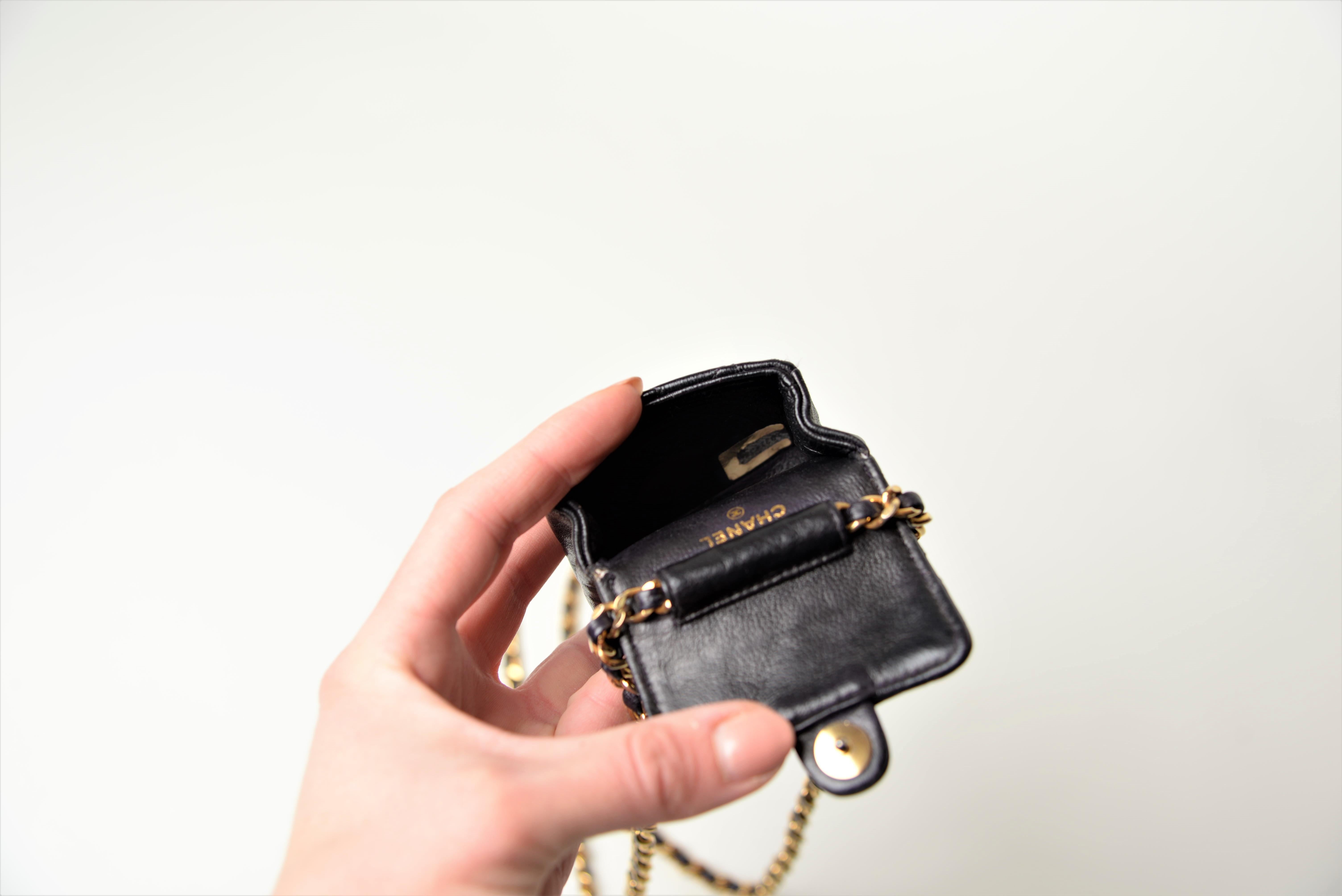 Chanel Vintage Micro Mini Shoulder Flap Bag Rare For Sale 7