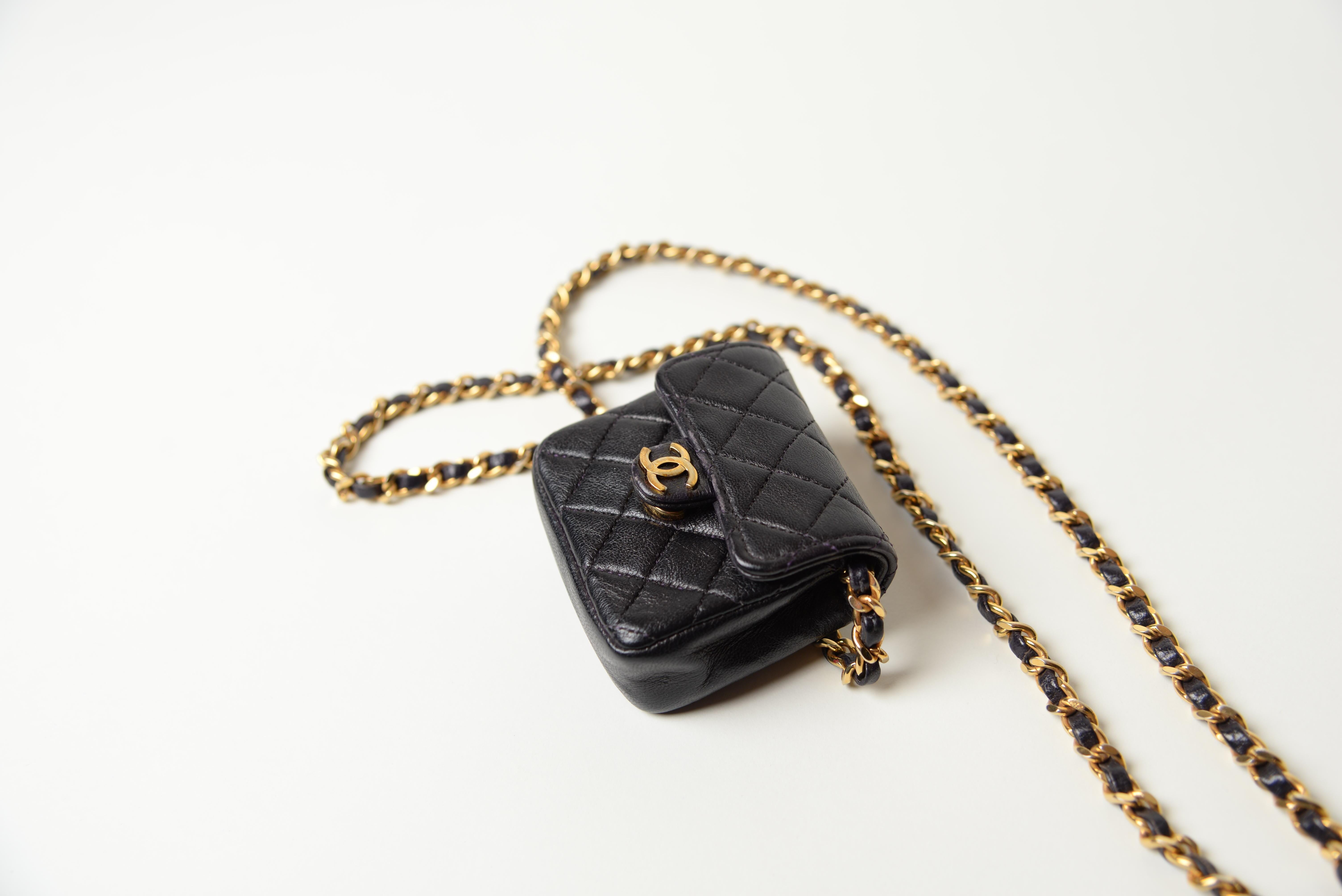 Chanel Vintage Micro Mini Shoulder Flap Bag Rare For Sale 1