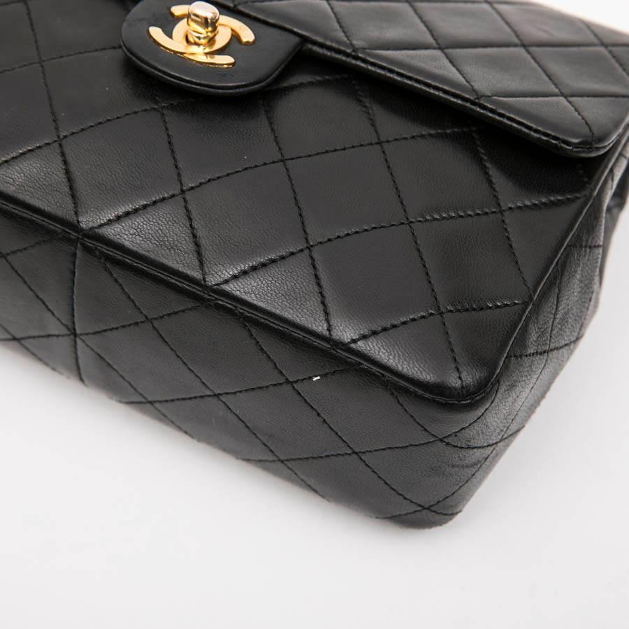 Women's CHANEL Vintage Mini Bag in Black Quilted Lambskin Leather