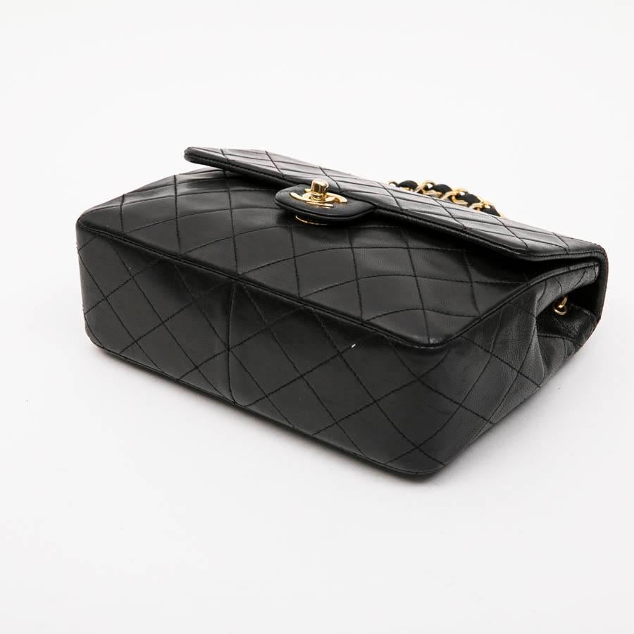 CHANEL Vintage Mini Bag in Black Quilted Lambskin Leather 1