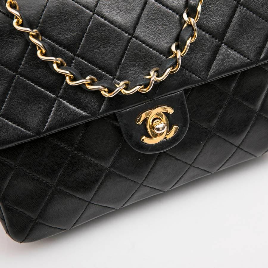CHANEL Vintage Mini Bag in Black Quilted Lambskin Leather 2