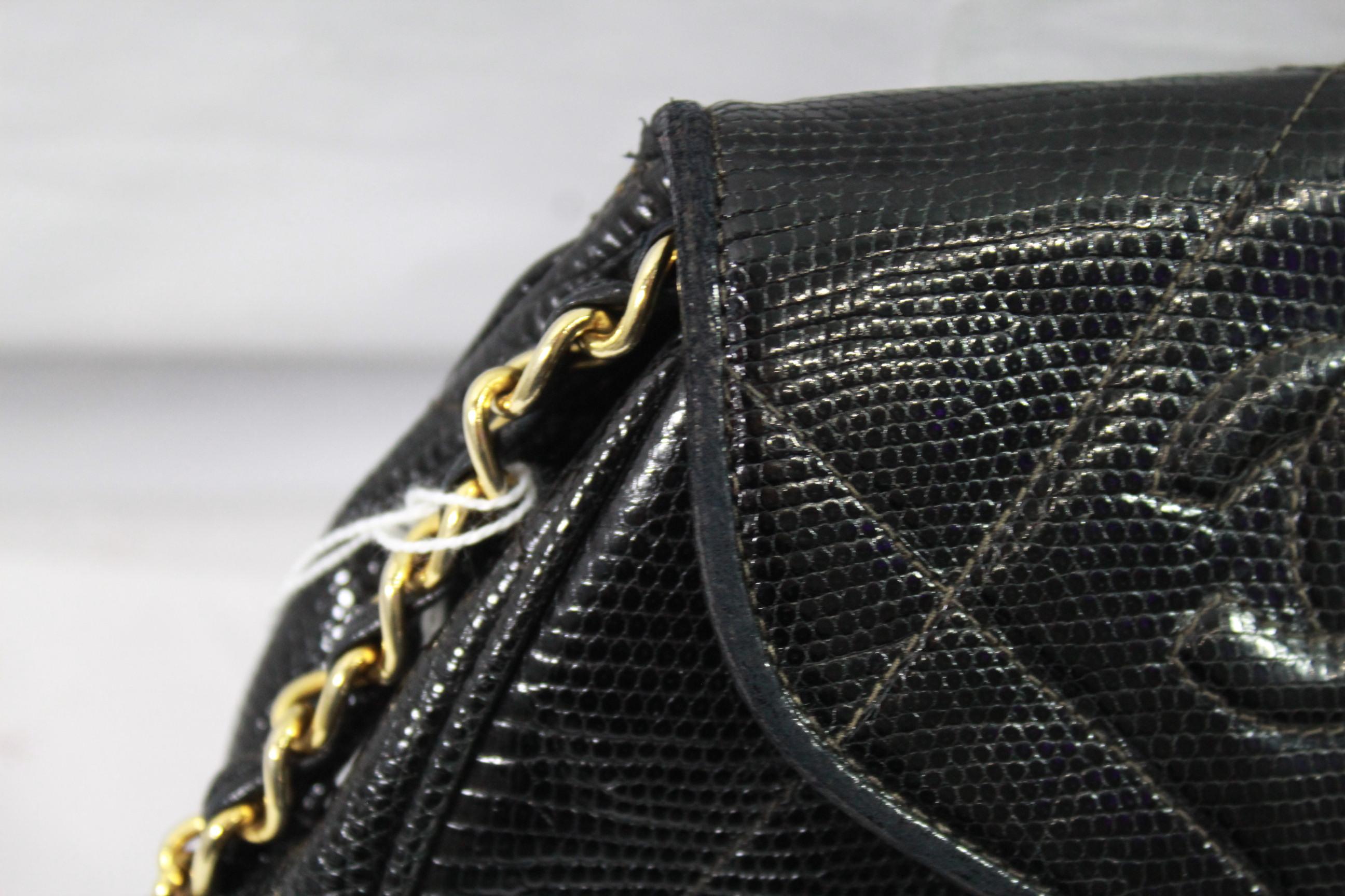 chanel lizard bag