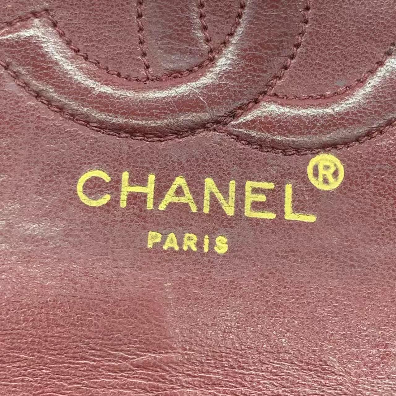 Chanel Vintage Mini Half Moon Flap Bag Schwarzes Lammfell Leder Gold Hardware 1986 im Angebot 8