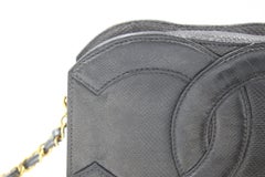 Chanel Vintage Mini Lizard Logo Bag