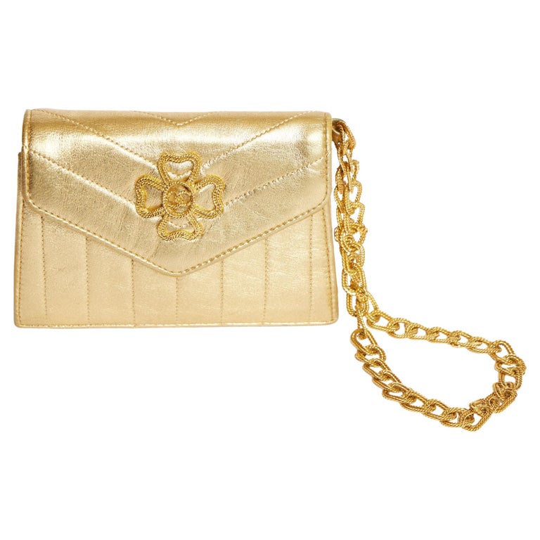 Chanel Quilted Mini Frame Bag - Gold Evening Bags, Handbags - CHA940869