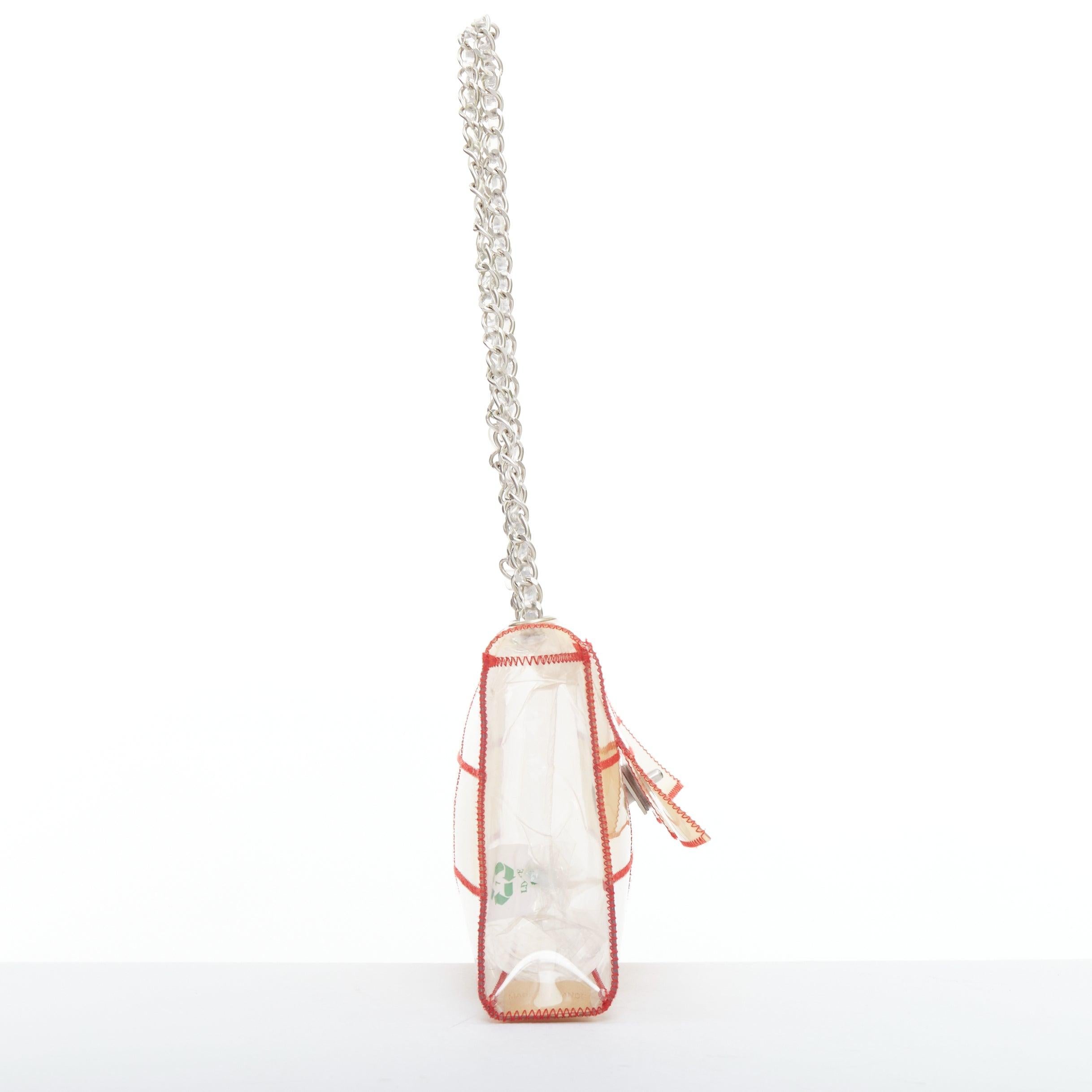 CHANEL Vintage Naked Patchwork Flap PVC rot Steppnaht CC Turnlock Flap Tasche im Zustand „Gut“ im Angebot in Hong Kong, NT