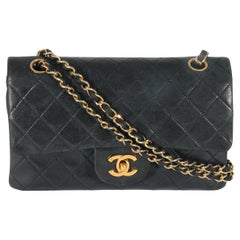 Chanel Vintage Navy Lambskin Small Classic Flap