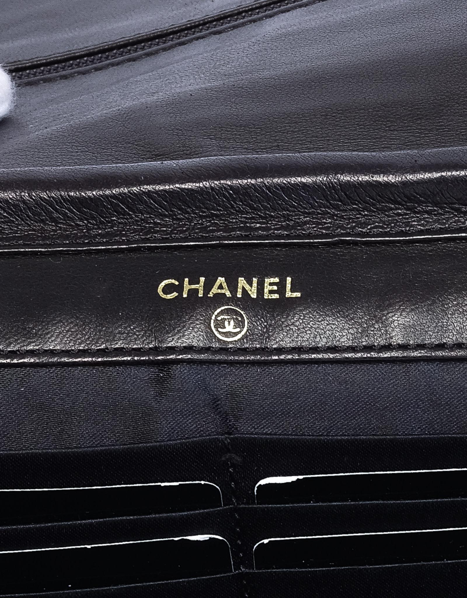 Chanel Vintage Nylon So Black Sport Wallet on Chain bag RARE Monogram  2