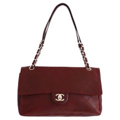 Chanel Vintage Orient Express Flap Bag Burgundy Leather 2011