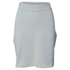 Chanel Vintage Pale Blue Knit Skirt